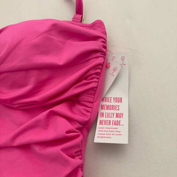 Lilly Pulitzer Flamenco one piece Plumeria Pink swimsuit  - size 6 - Picture 4 of 10